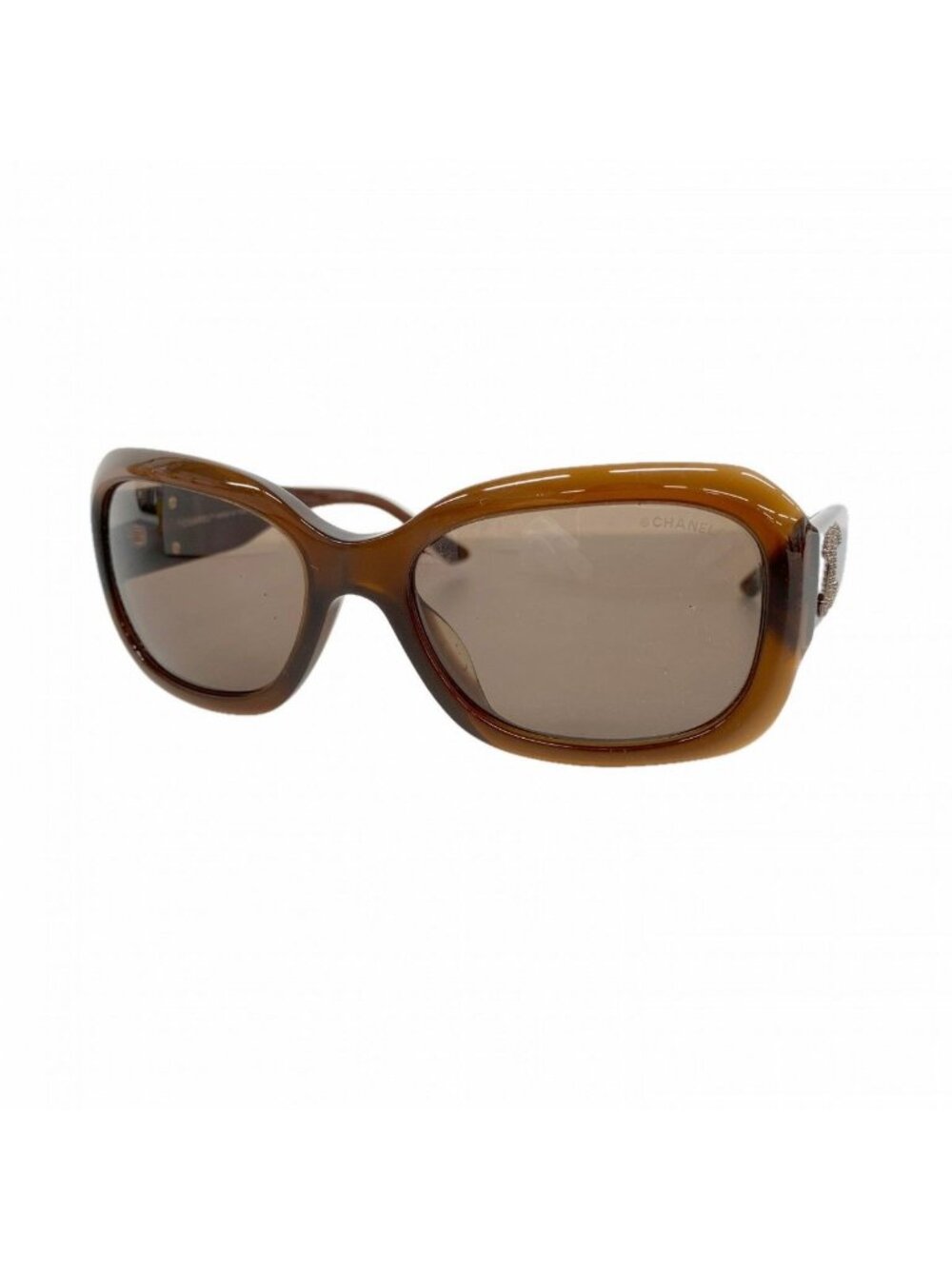 Chanel Sunglasses Acetate Brown Gold Eyewear